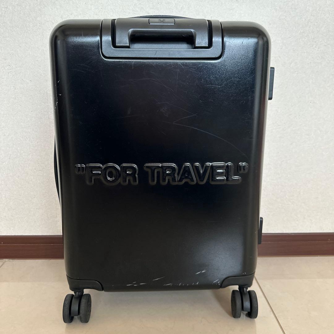 OFF-WHITE ブラック キャリーケース 小型