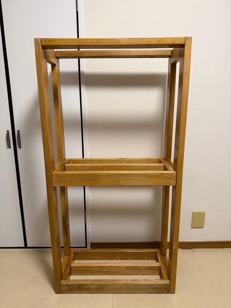 60cm用水槽台・マーフィード・木製水槽台・キャビネット・水槽棚・3段　①