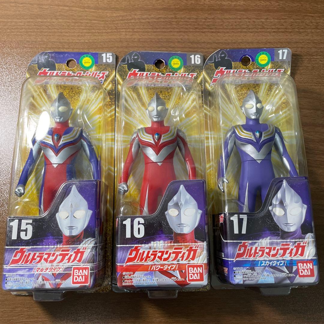 新品未開封 ウルトラヒーローシリーズ(リニューアル版) ウルトラマンティガセット
