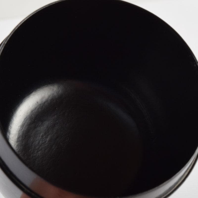 茶道具　山中塗　中村宗悦作　円能斉好写　亀蔵棗　共布共箱　V　9061