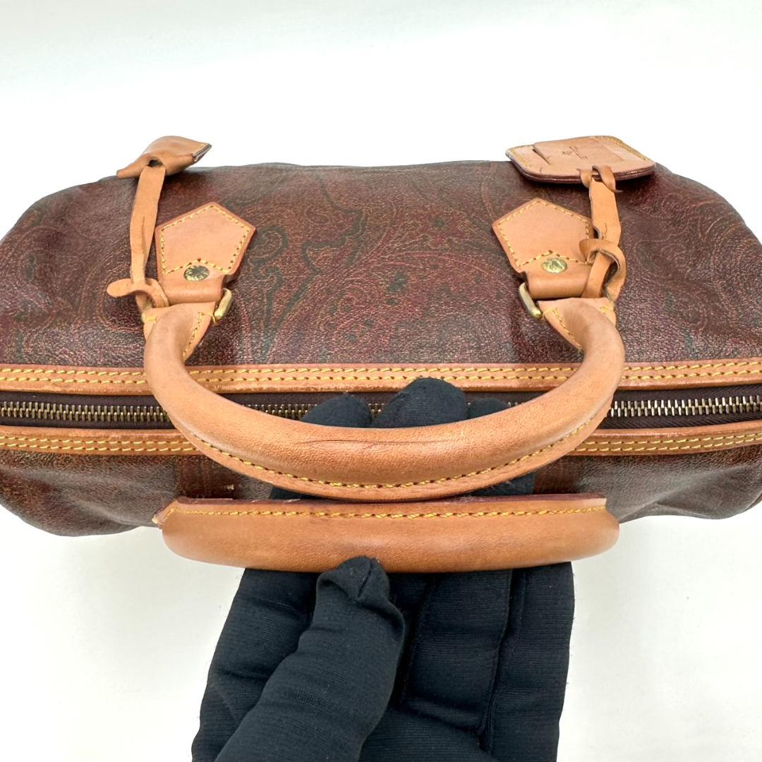 ETRO エトロ ペイズリー ハンドバッグ ミニボストン ゴールド金具