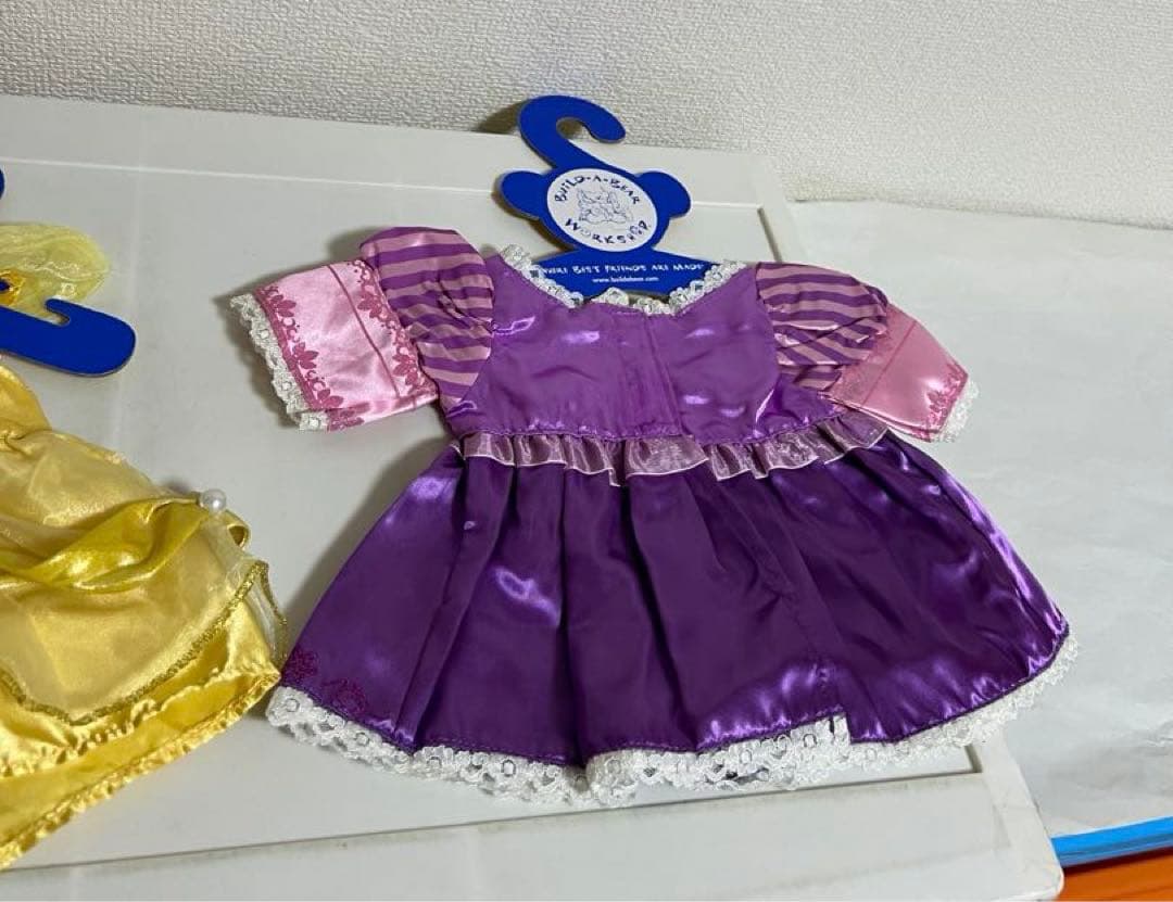 ラプンツェル、ベル、ジャスミンコスチューム　ビルドアベアシェリーメイ ダッフィー