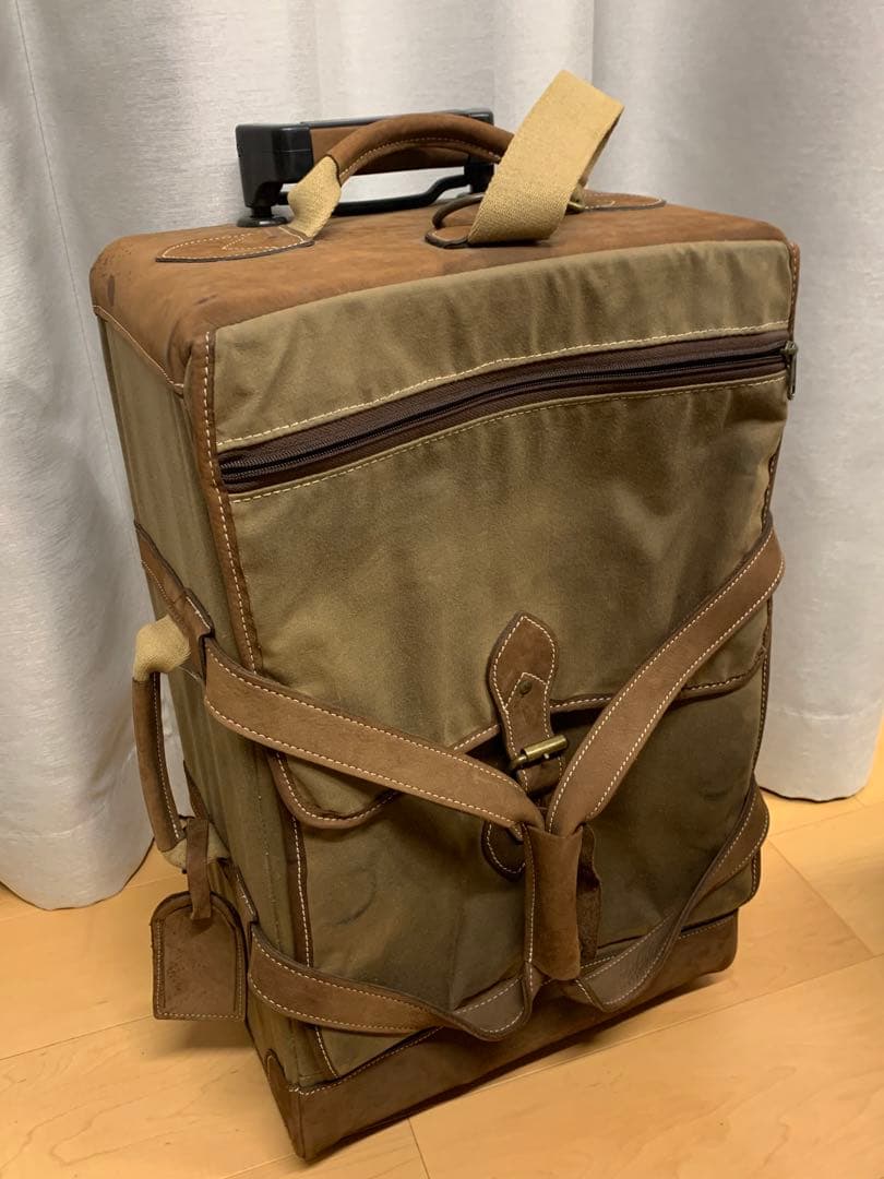 超コレクター 「品質・価値良し・他になし」牛革&綿 キャリーカート 本体 H57