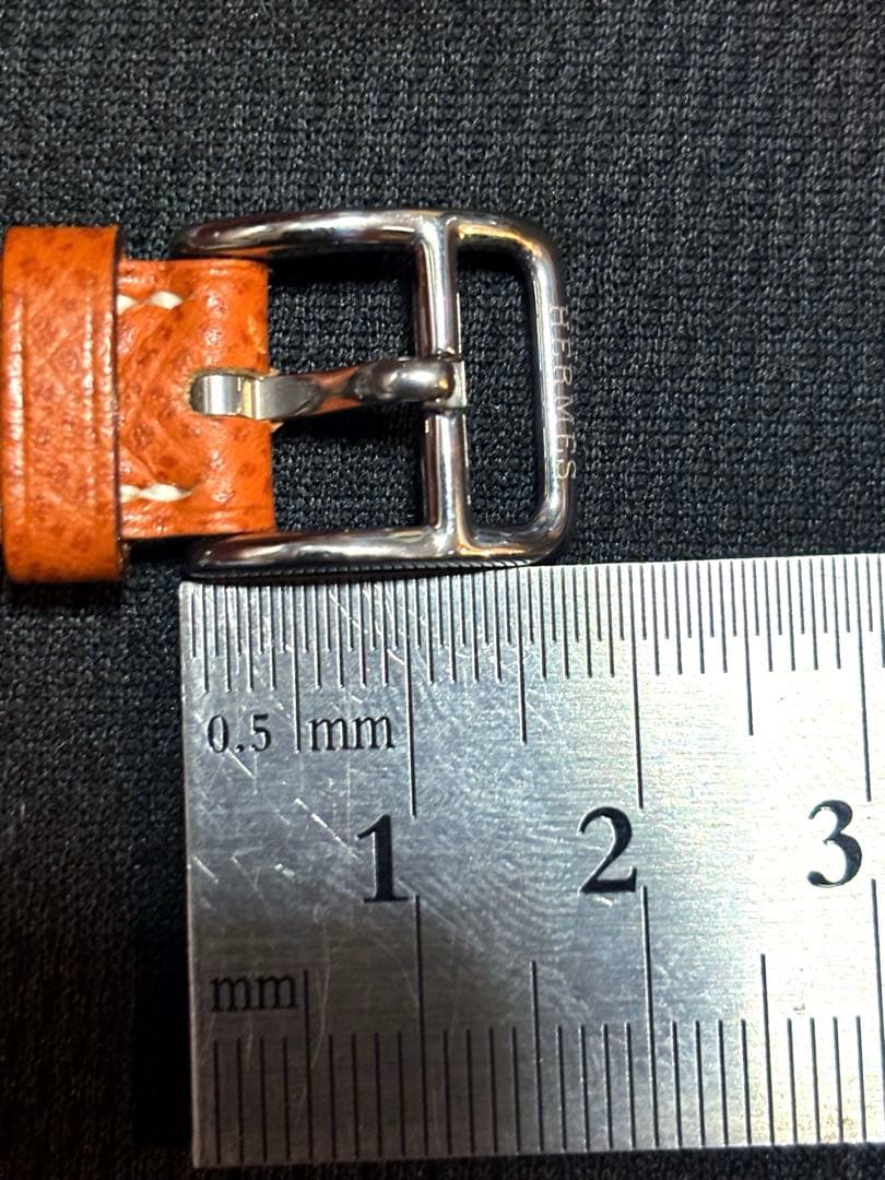 未使用　HERMES 時計　H ウォッチ　ベルト　レザー　ブラウン