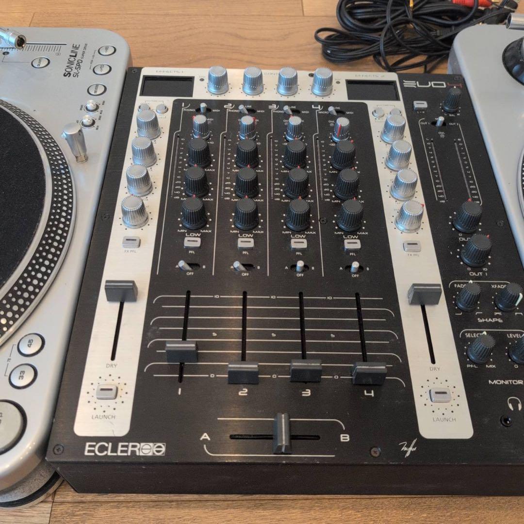 ターンテーブル　ミキサー　djセット