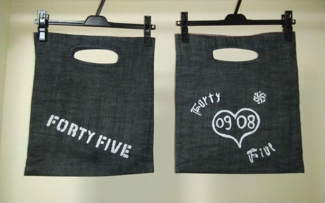 【45R】インディゴ　藍染　赤ミミ　稀少品　デニムJK+②エコBAG【日本製】