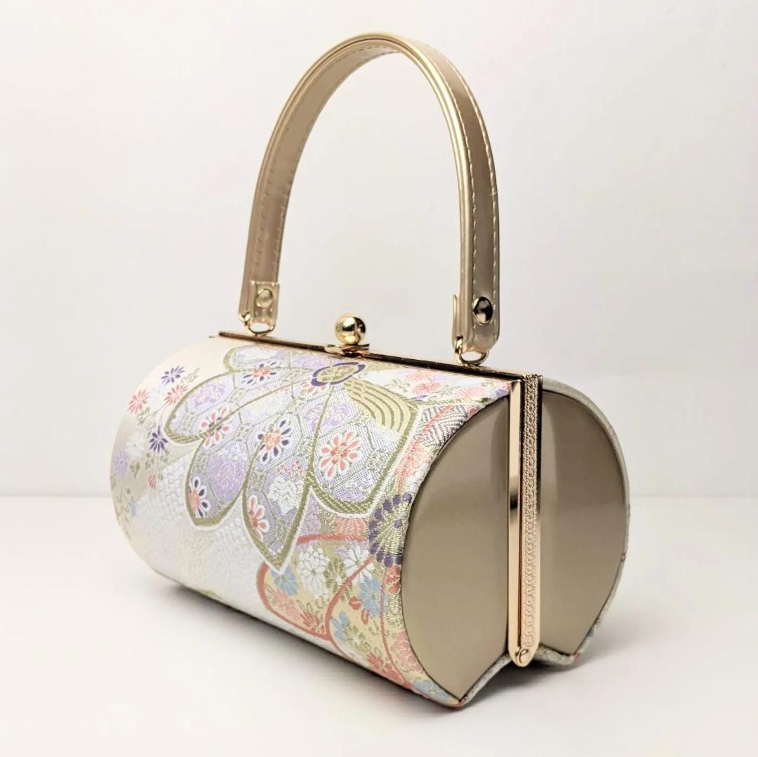 草履バッグセット 振袖 フォーマル 帯地 ゴールド フリーサイズ w22-6