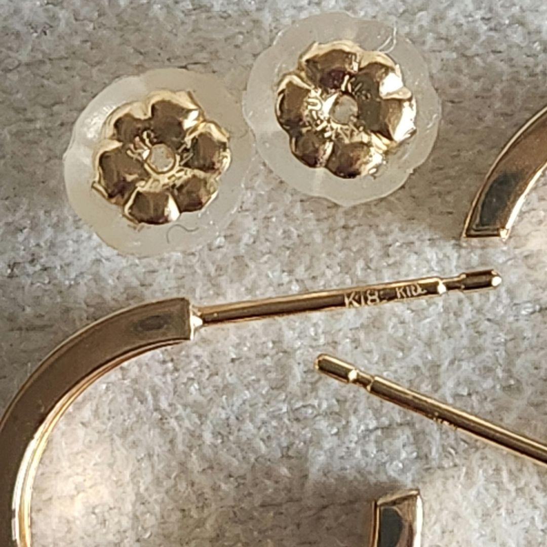 ラウンド♡ゴールド【テイクアップ】K18 K10 フープピアス☆アガット 好きも