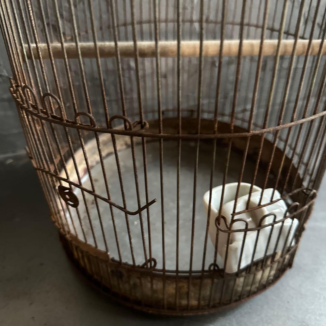 瞬間的お値下げ‼️ヴィンテージ　シャビーな鳥籠　鳥カゴ