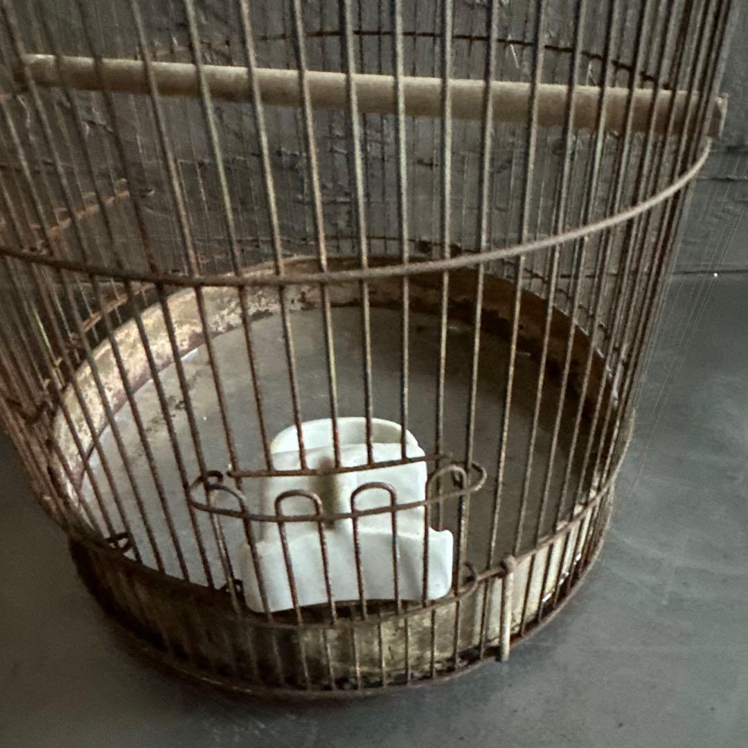 瞬間的お値下げ‼️ヴィンテージ　シャビーな鳥籠　鳥カゴ
