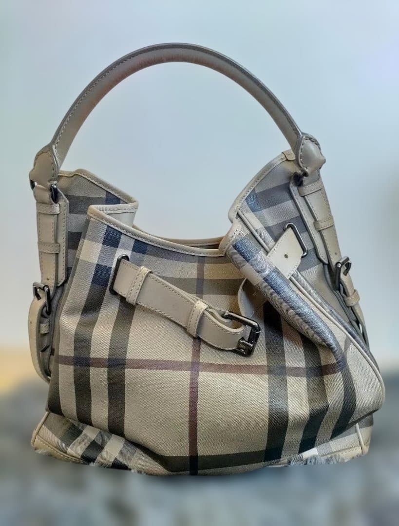 Burberry London スモークドチェック トートバッグ ノバチェック