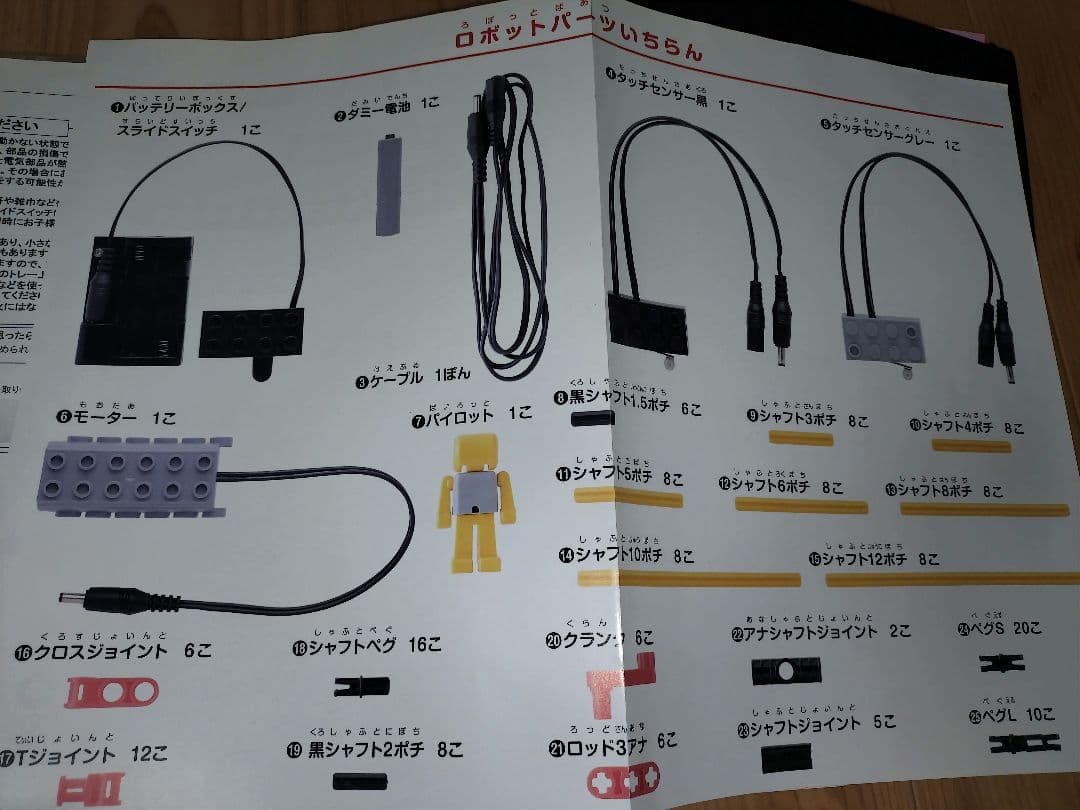 ロボット教室　ヒューマンアカデミー　ブロック、テキスト、バッグセット