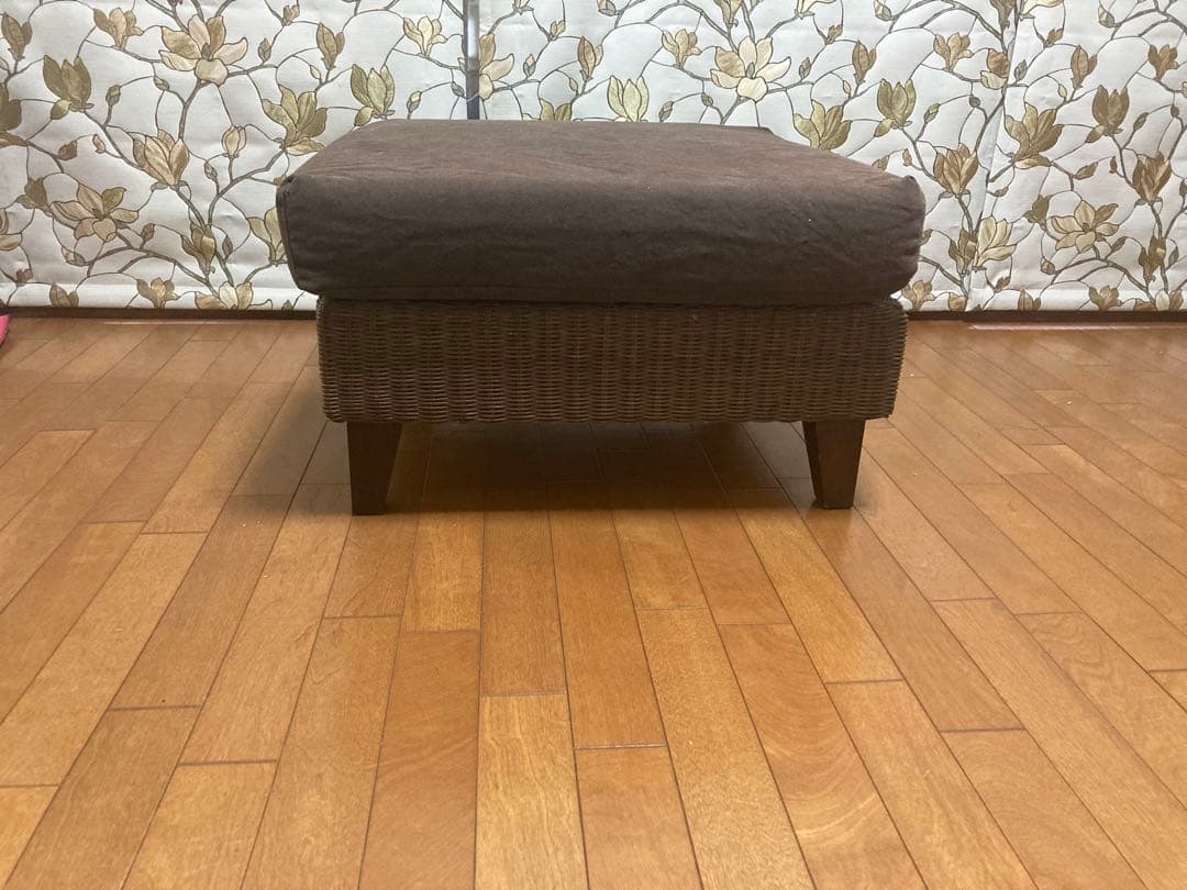 f　a.flat ラン・コンパクトソファ　オットマンラタン　カバー2色