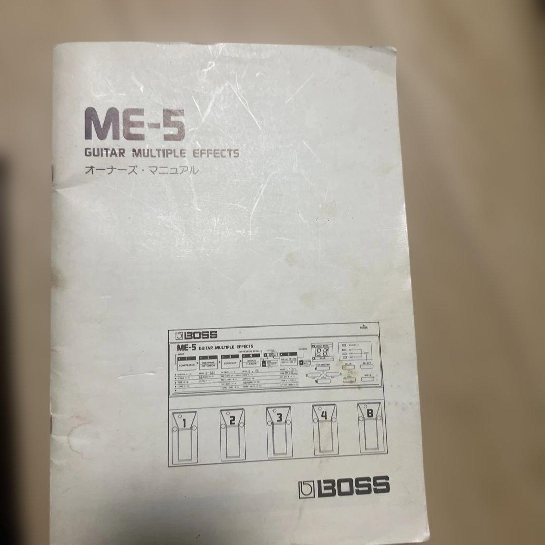 BOSS ME-5 ギターエフェクター　マニュアルあり