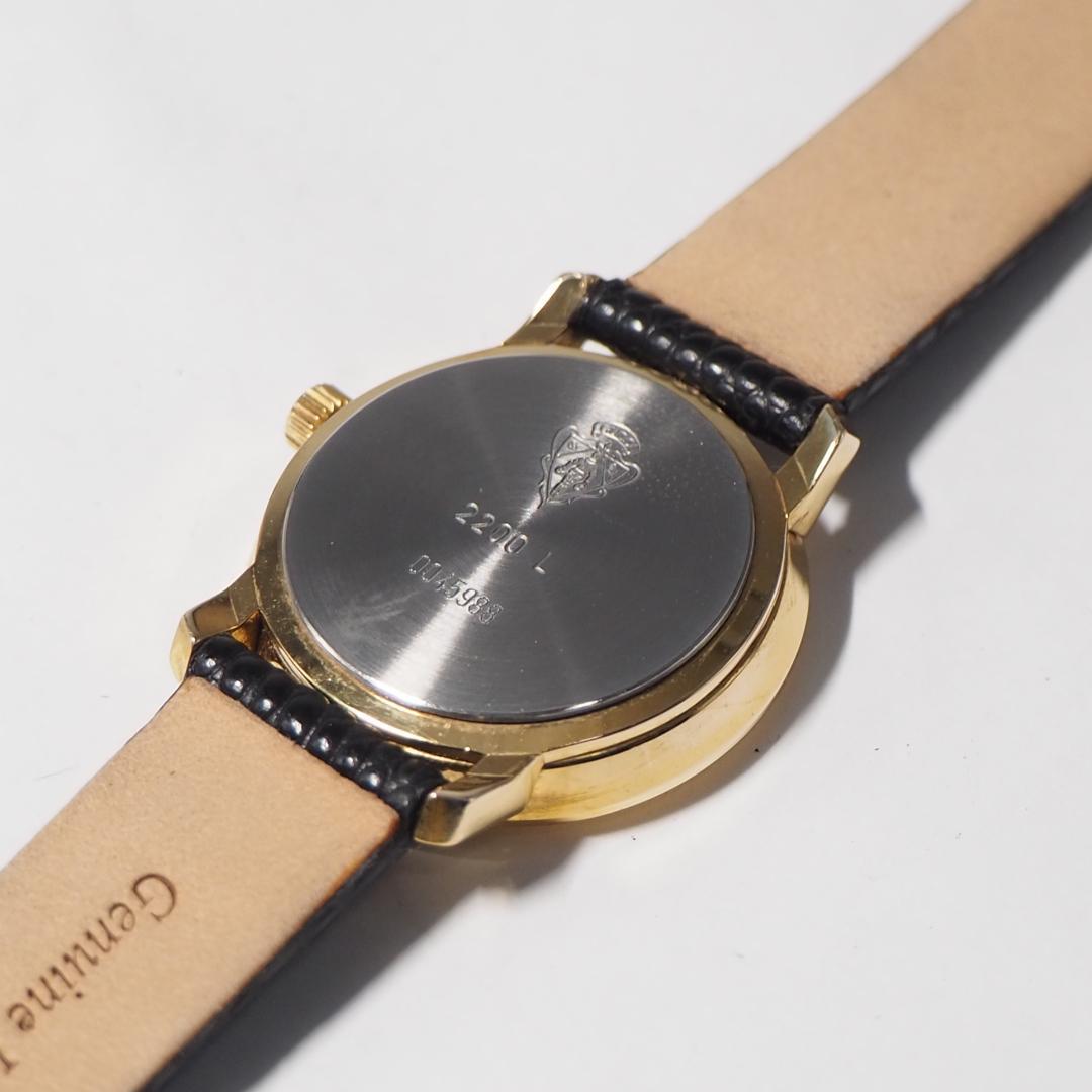 グッチ GUCCI ローマン 新品革ベルト レディース腕時計 ゴールド F250