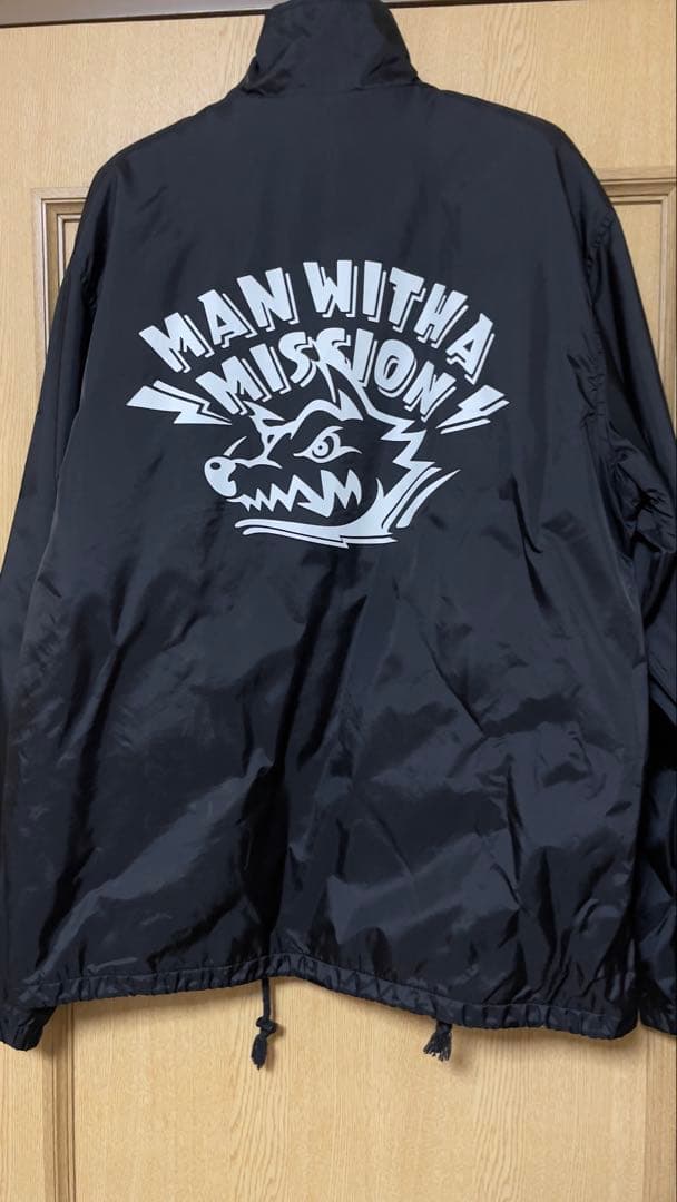 マンウィズ コーチジャケット Lサイズ ブラック 美品