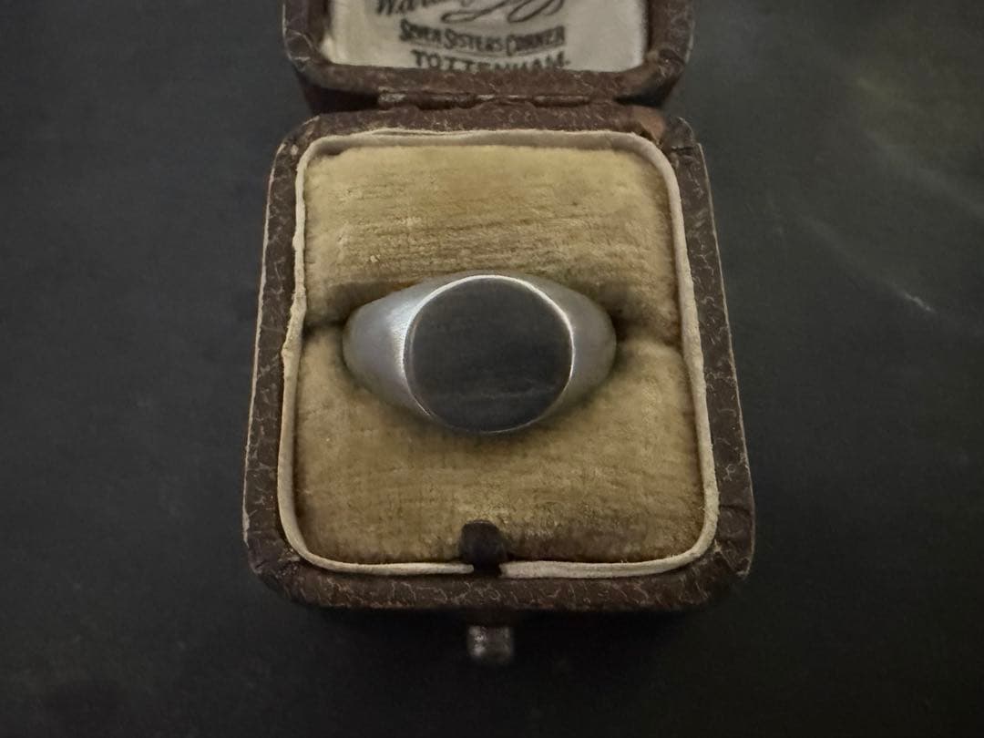希少　ヴィンテージ　リング　シルバー　925 シグネット　アメリカ　ユーロ
