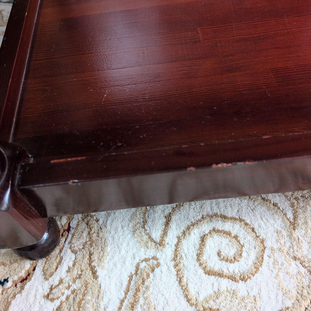 クラシックスタイル ダークブラウン サイドテーブル