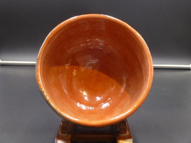 楽吉左衛門　十四代　覚入　赤茶碗／共箱・共布／楽吉左衛門　十五代直入極め箱／仕覆