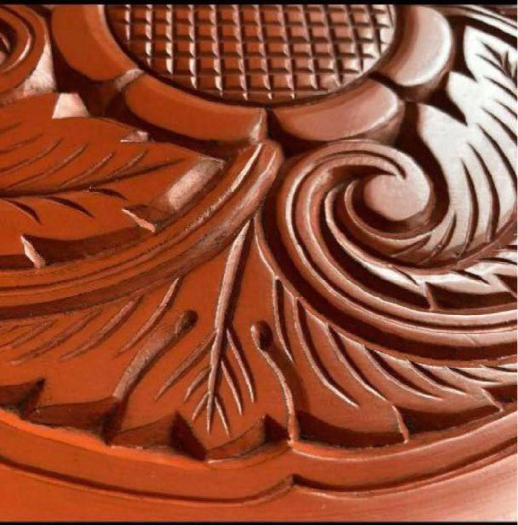 【未使用】博古堂　鎌倉彫　盆　約30cm