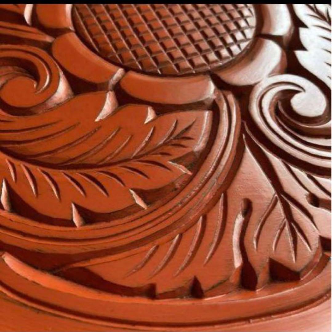 【未使用】博古堂　鎌倉彫　盆　約30cm