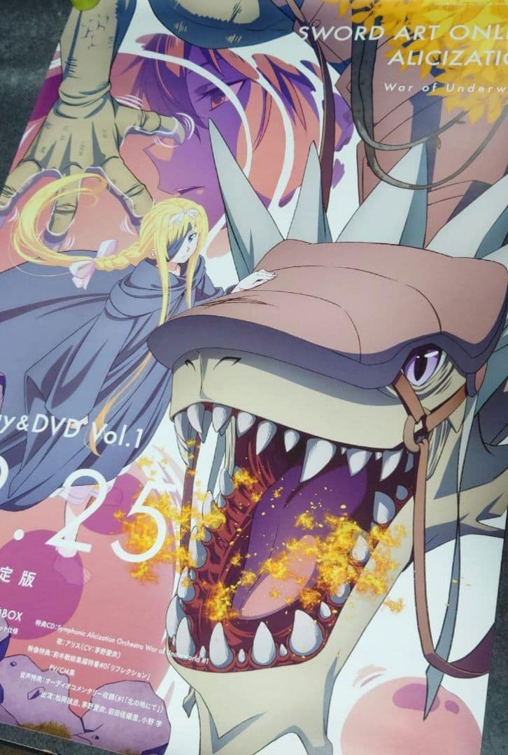 【非売品】SAO アリシゼーション War of Underworld ポスター
