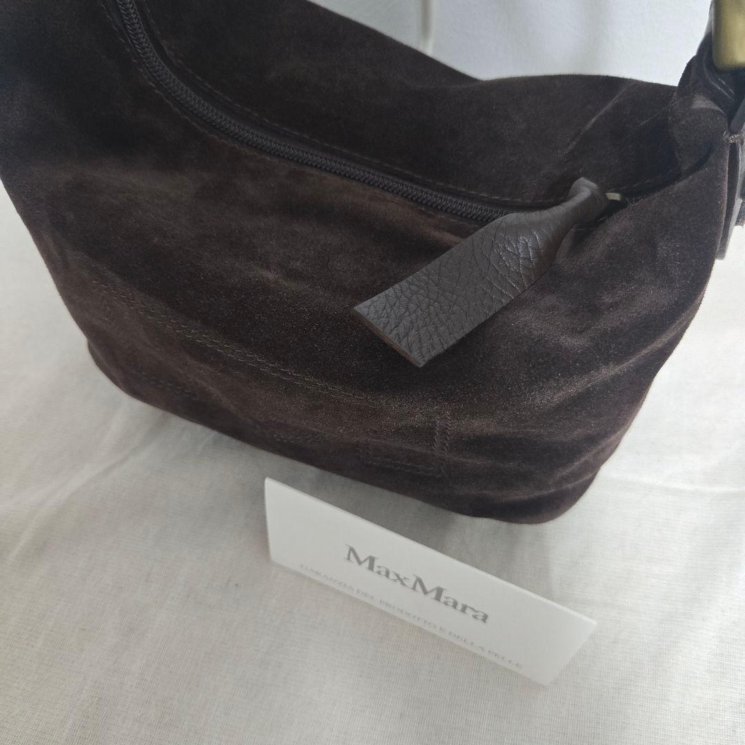 MaxMara ダークブラウンハンドバッグ　Max Maraワンハンドルバッグ