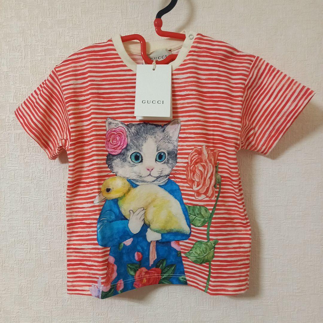 【新品タグ付】GUCCI×ヒグチユウココラボ Tシャツ　ねこ80cm