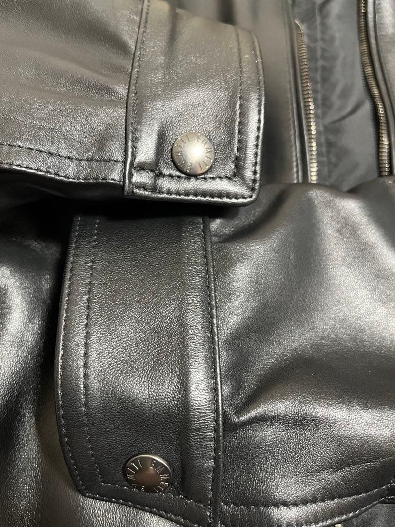 ビームス別注　EMMETI JURI BEAMS3 ユリ　ライダース48ブラック