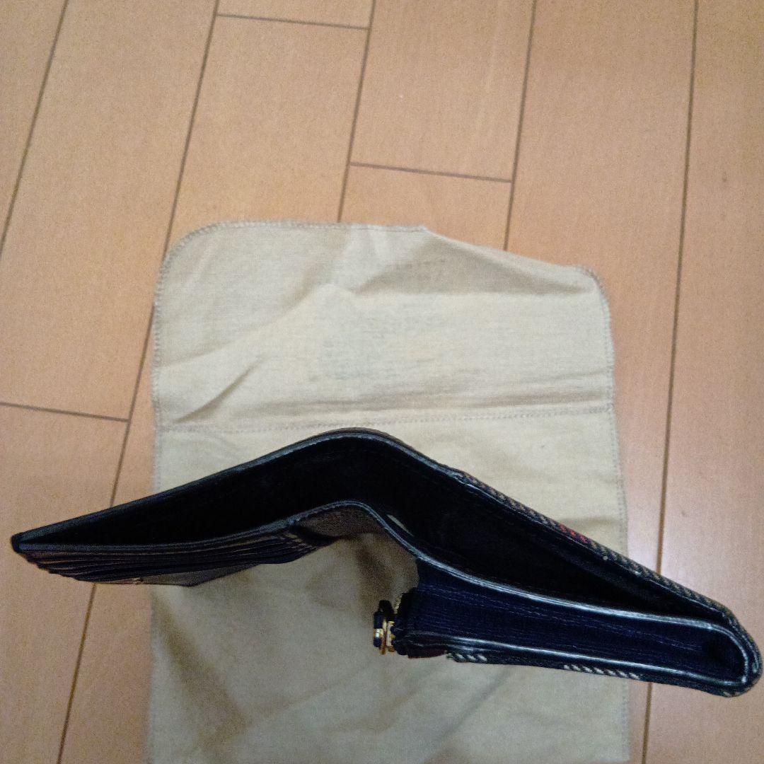 BURBERRY 二つ折り財布 ネイビー
