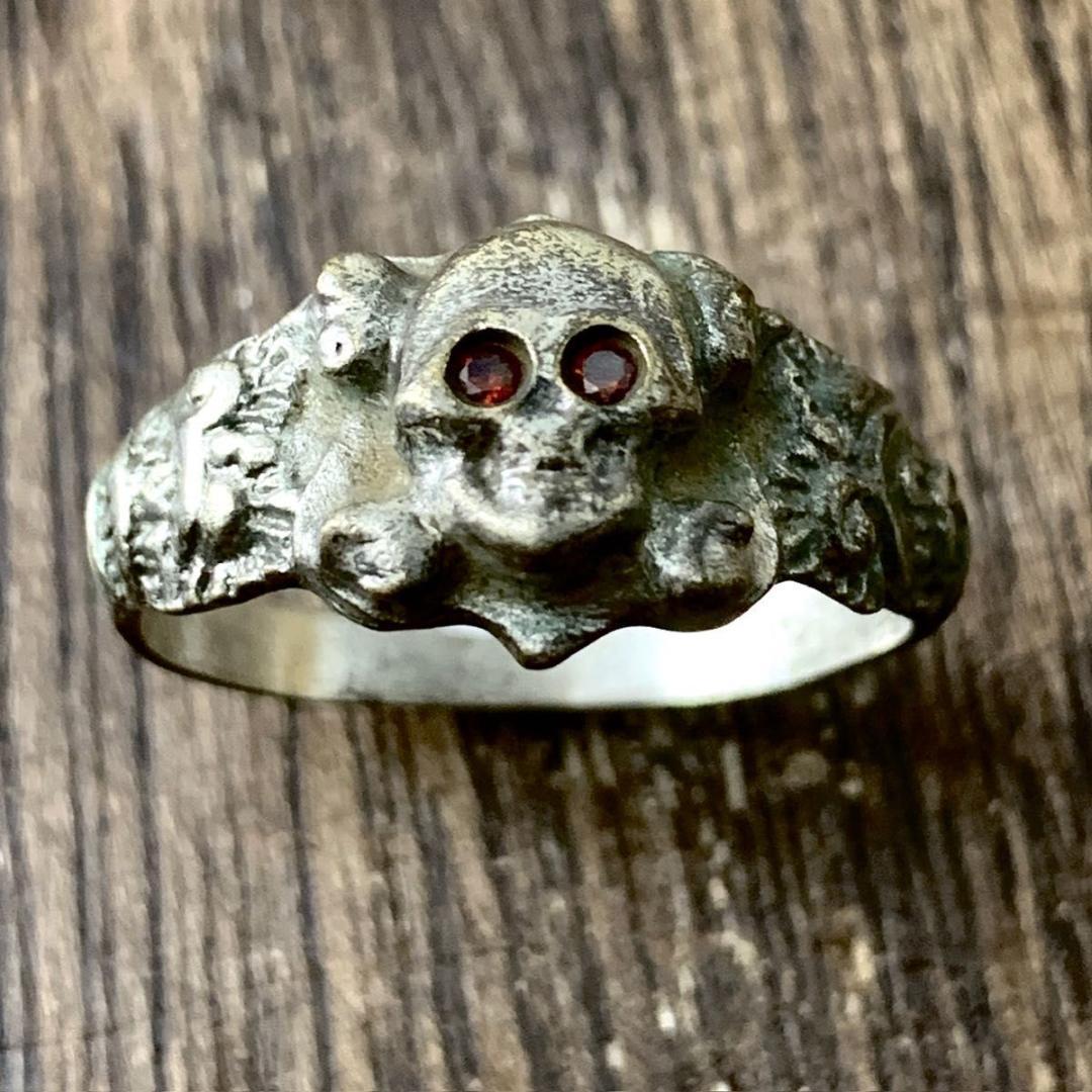 ドイツ国防軍陸軍スカルボーンズ ヴィンテージ シルバーソルジャーリング24号 1