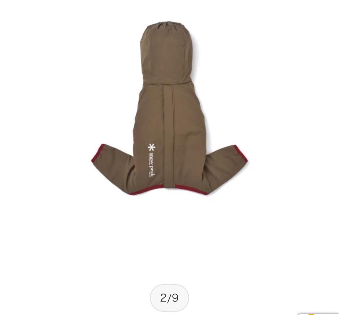  peak フード付き犬服 Ｍ　ダウン