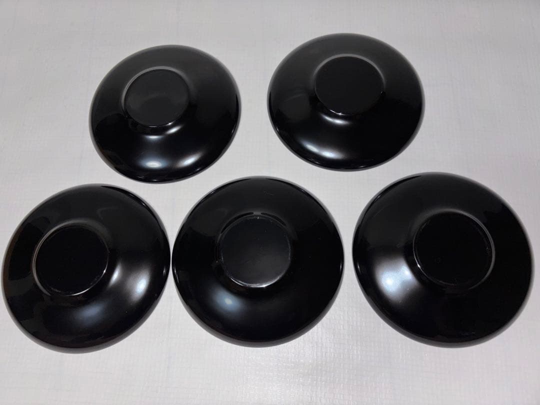 輪島塗漆器 双鶴蒔絵茶托 5枚セット 木箱付き