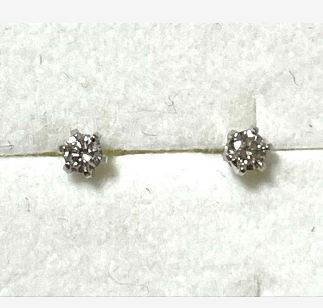 新品★カナル4℃★一粒★キラキラ★ダイヤモンドピアス