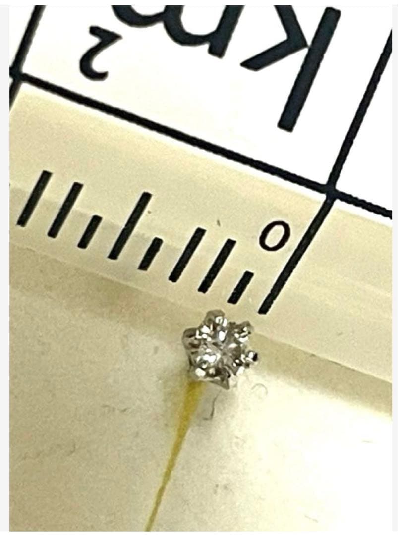 新品★カナル4℃★一粒★キラキラ★ダイヤモンドピアス