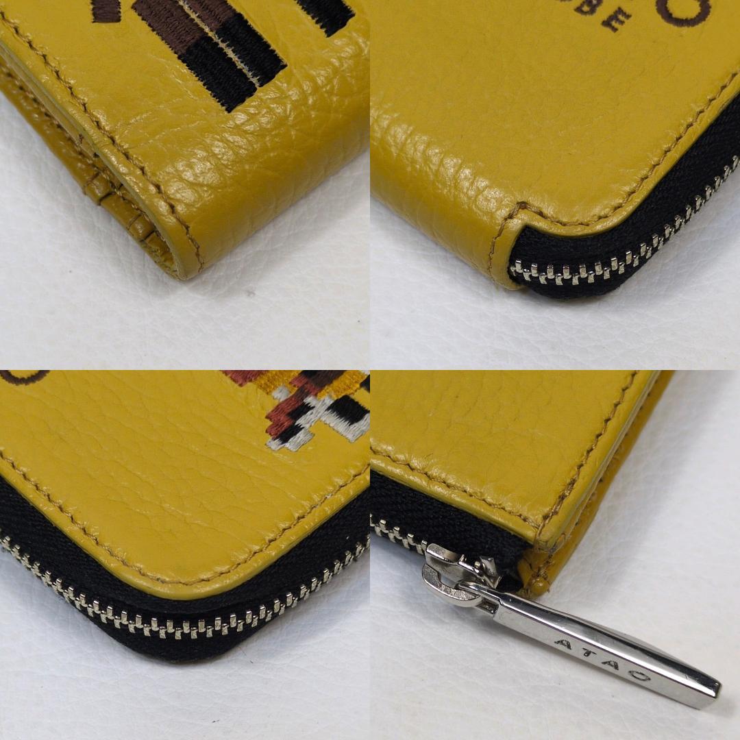 ATAO アタオ 18周年記念 ZOOシリーズ チェス ミニ財布 刺繍 キリン