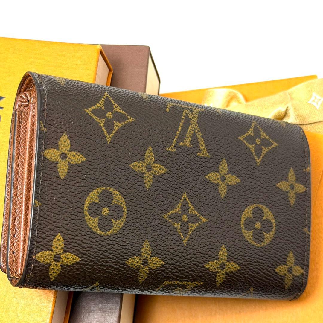 良品 ルイヴィトン モノグラム ポルトフォイユ トレゾール 財布 L字 ジップ