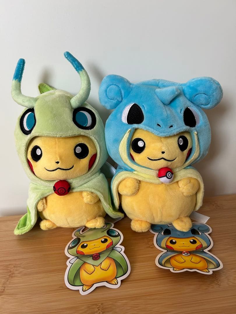 ポケモン　シンガポール限定　セレビィポンチョ　ラプラスポンチョ　ぬいぐるみ