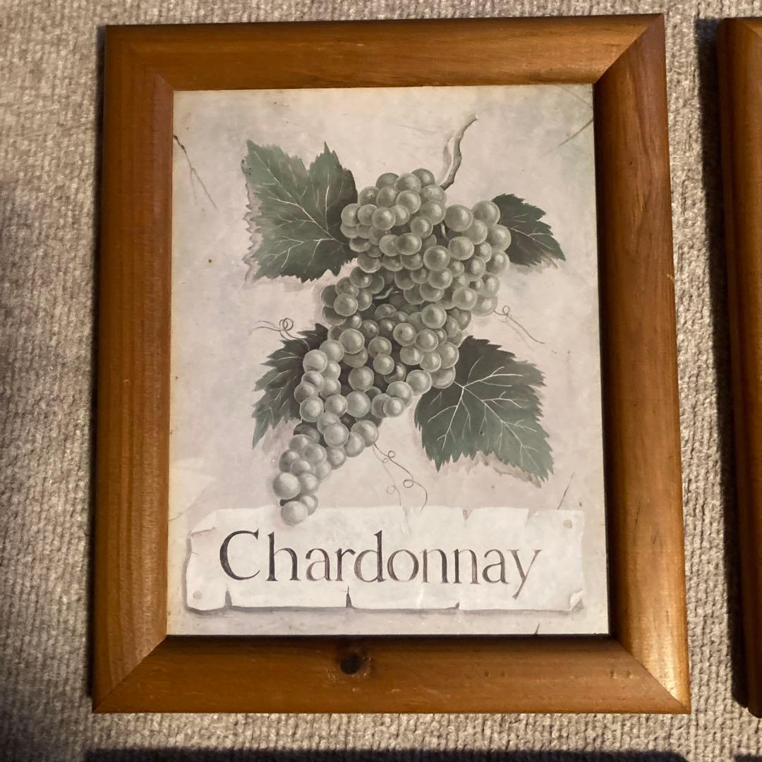 ワイン用ブドウの絵画セット6￼点セット