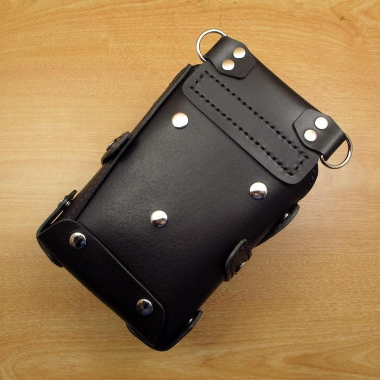 ☆特別価格☆　オールブラック　９丁差し　本革シザーケース　SCY-243/CKA