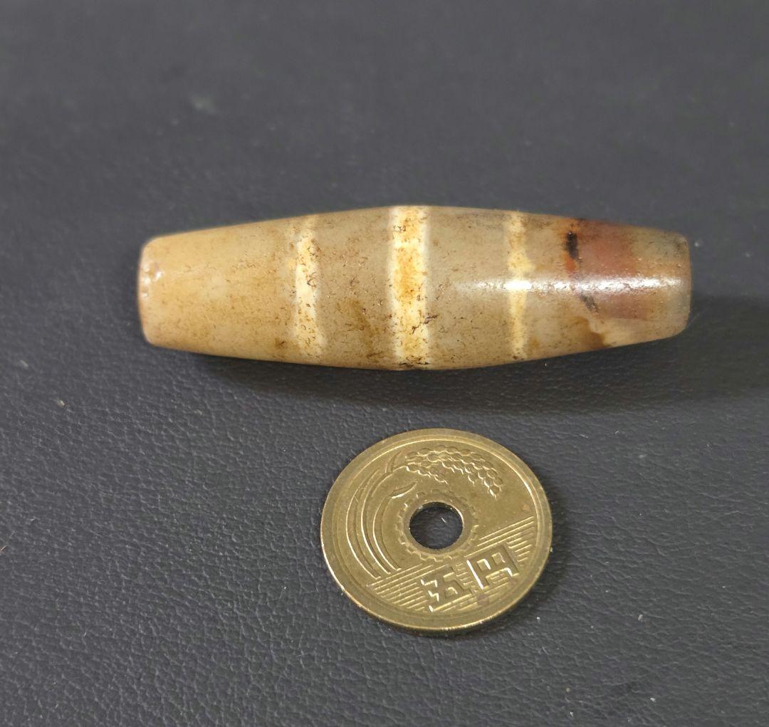 794天珠　三線天珠　西蔵線天珠　ヒマラヤアゲート　dzibeads　！