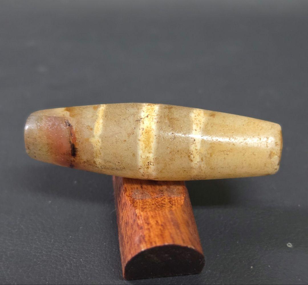 794天珠　三線天珠　西蔵線天珠　ヒマラヤアゲート　dzibeads　！