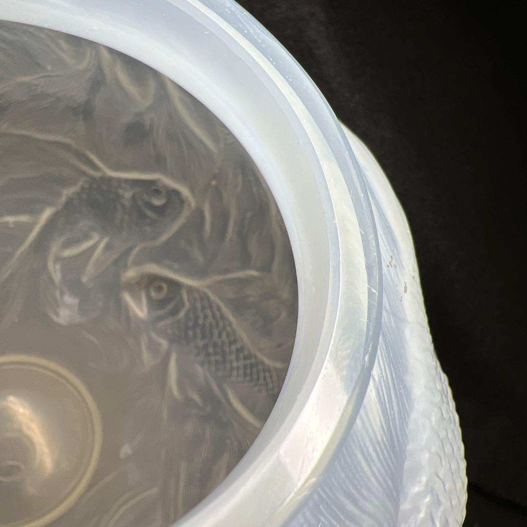 専用1920年頃　ルネ・ラリックFORMOSEウランガラス花瓶　高さ約17.5㎝