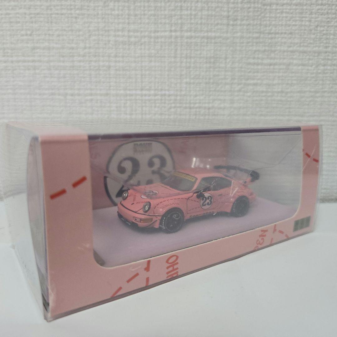 ポルシェ964ピンクピッグRWB 1/64ミニカー
