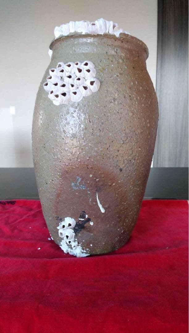 備前焼　海揚り　花入　古道具　古民具　オブジェ　蛸壺