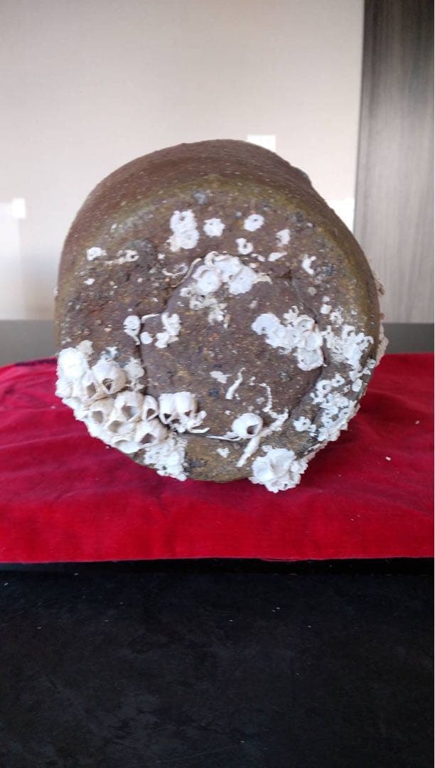 備前焼　海揚り　花入　古道具　古民具　オブジェ　蛸壺