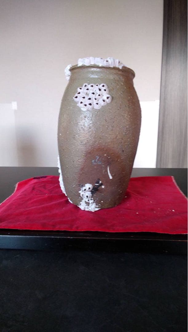 備前焼　海揚り　花入　古道具　古民具　オブジェ　蛸壺