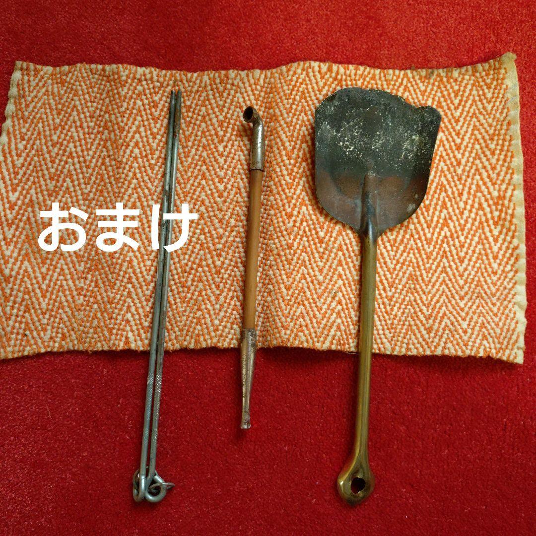 木製長火鉢 燗銅壺付 昭和レトロ 古民家 古道具 骨董品 おまけ火箸・煙管・灰掻