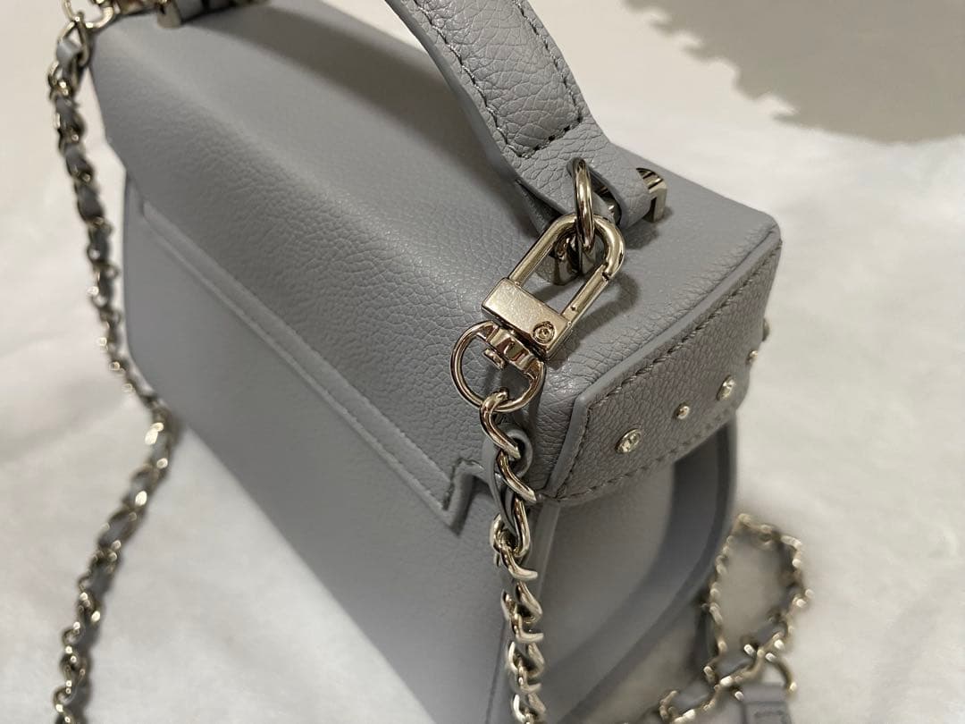 N【リュタン】ビジュースタッズポシェット　セルフォード　DGRY