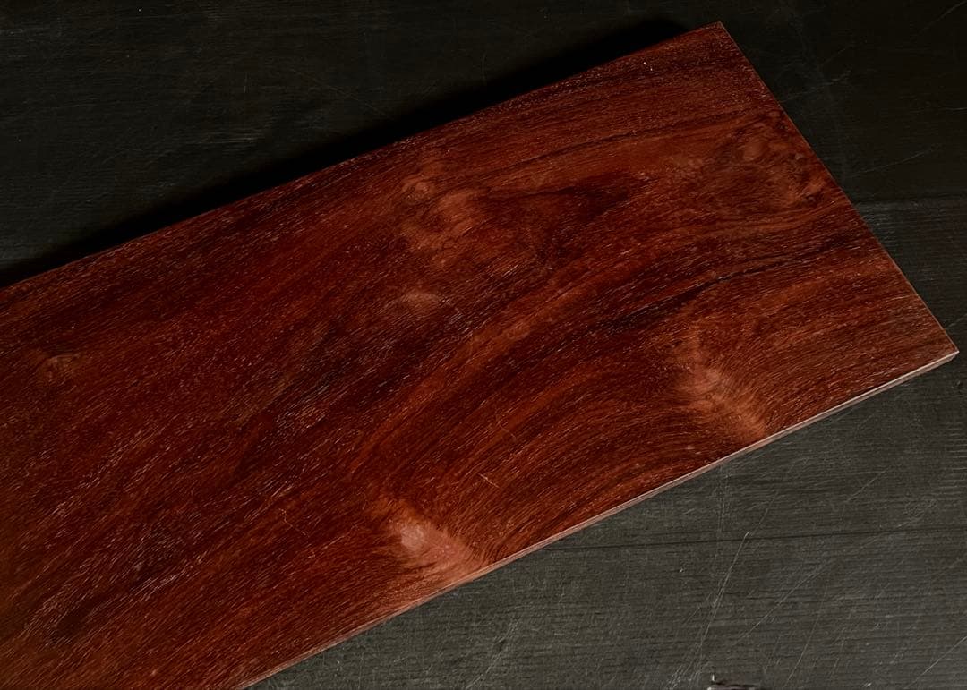 「母」 唐木 紅木 花梨 敷板 長板 煎茶道具 飾り板 （115③）